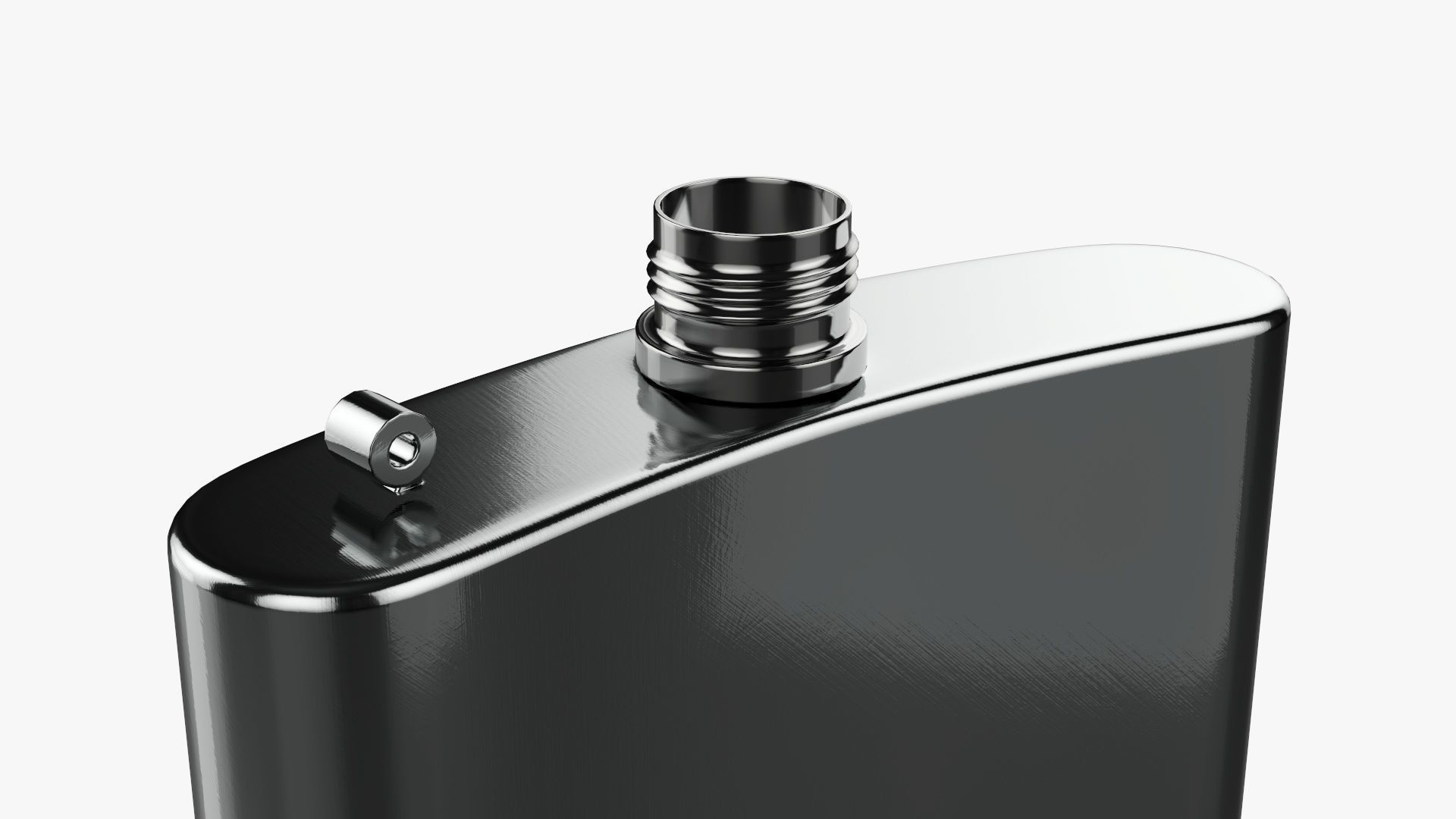 Liquor flask stainless steel 06 3D model_4