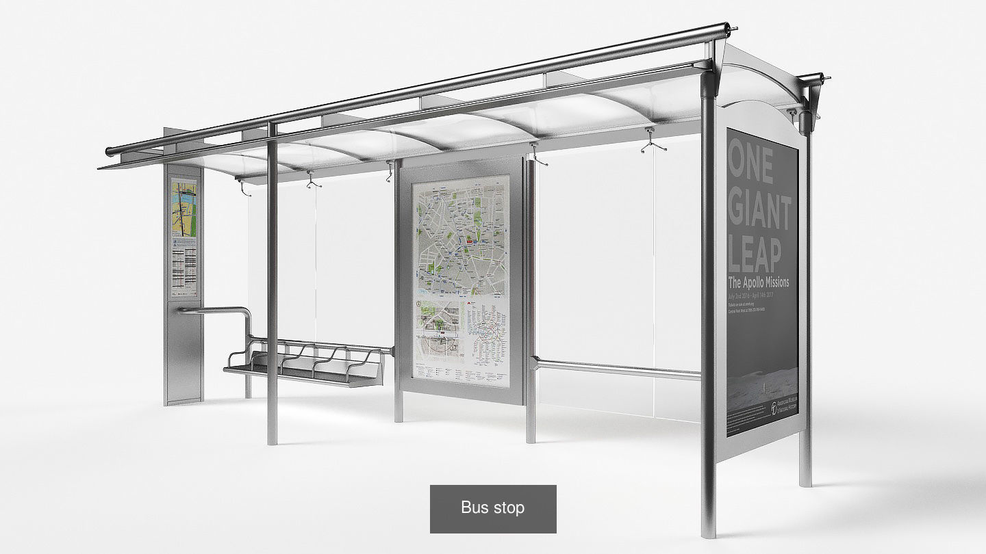 City environment objects 3D Model Collection_1