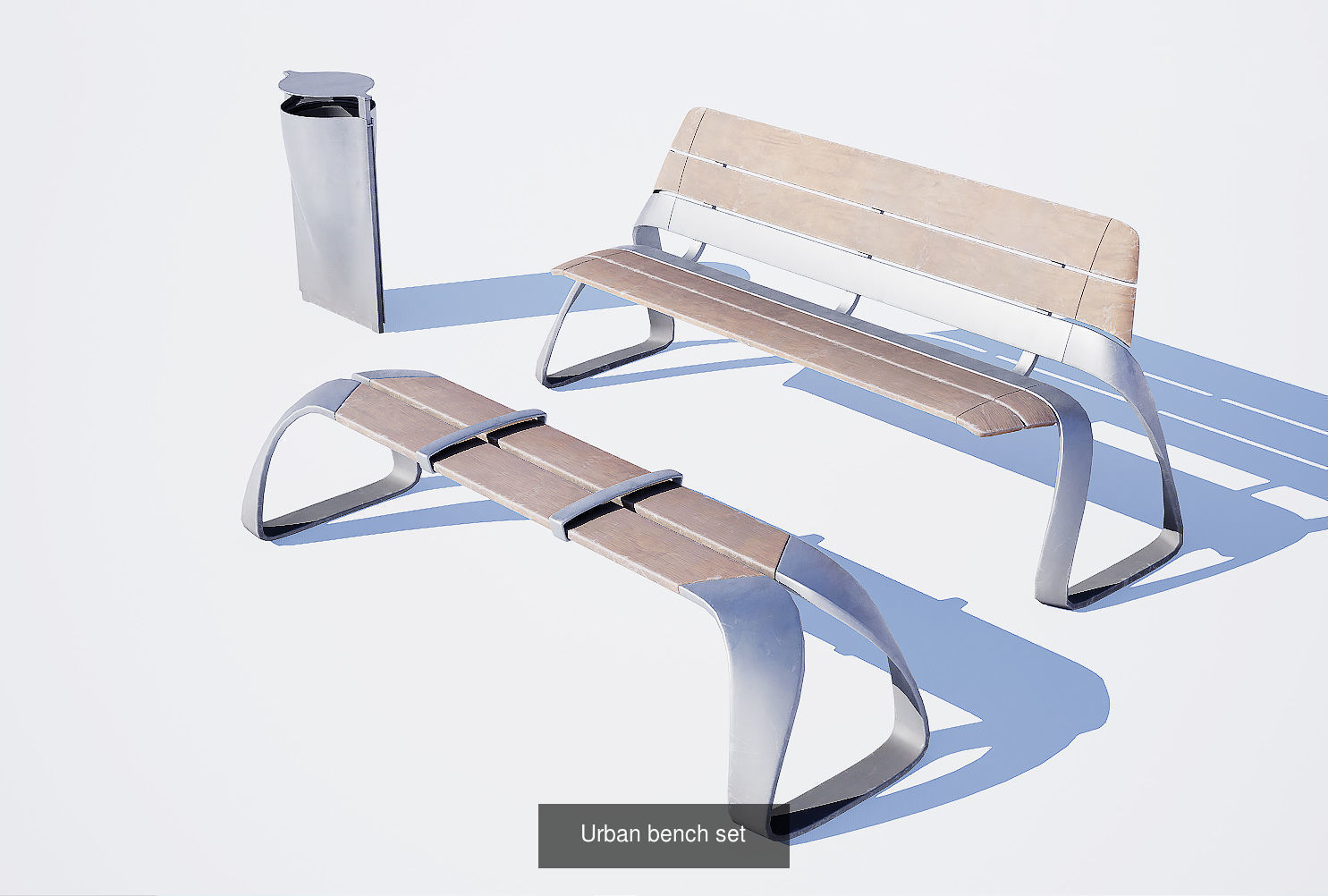 City environment objects 3D Model Collection_5