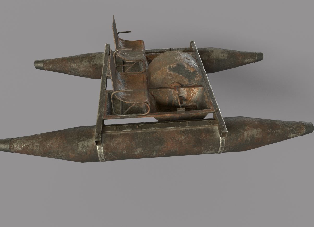 Rusty Waterbike no 2 3D model_8