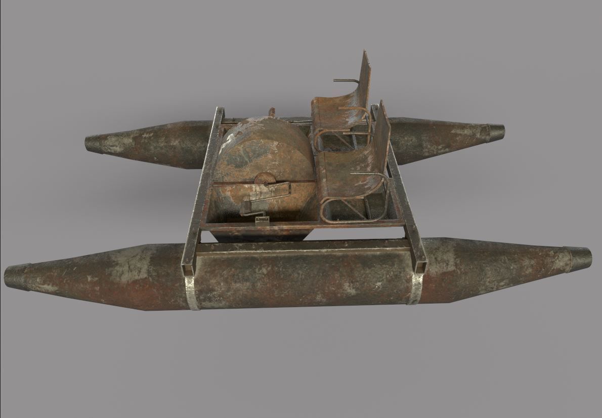 Rusty Waterbike no 2 3D model_9