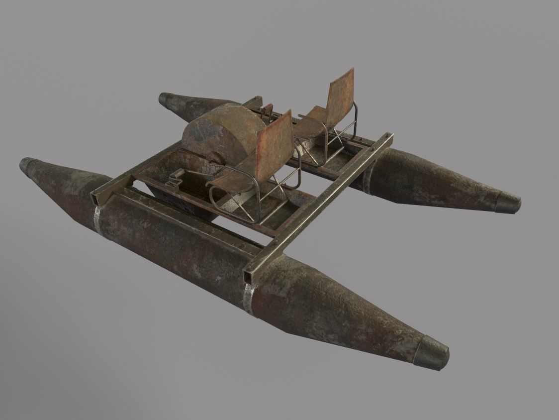 Rusty Waterbike no 2 3D model_2