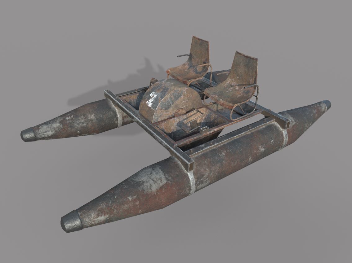 Rusty Waterbike no 2 3D model_5