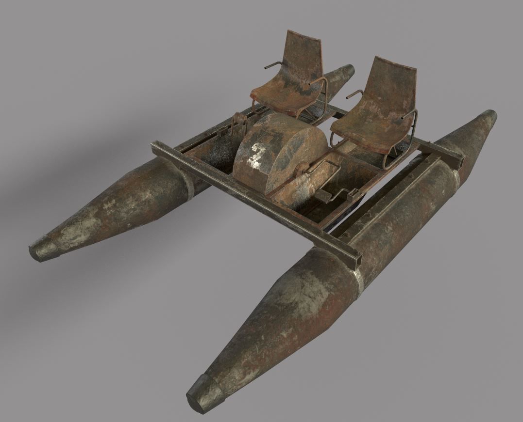 Rusty Waterbike no 2 3D model_10