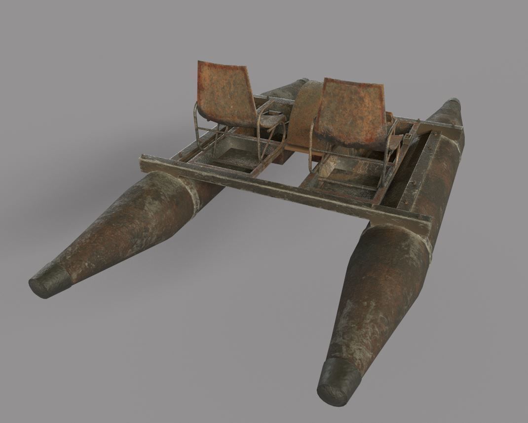 Rusty Waterbike no 2 3D model_7