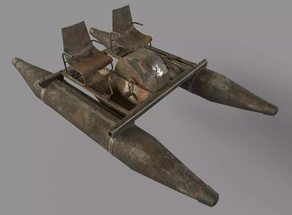 Rusty Waterbike no 2 3D model_0