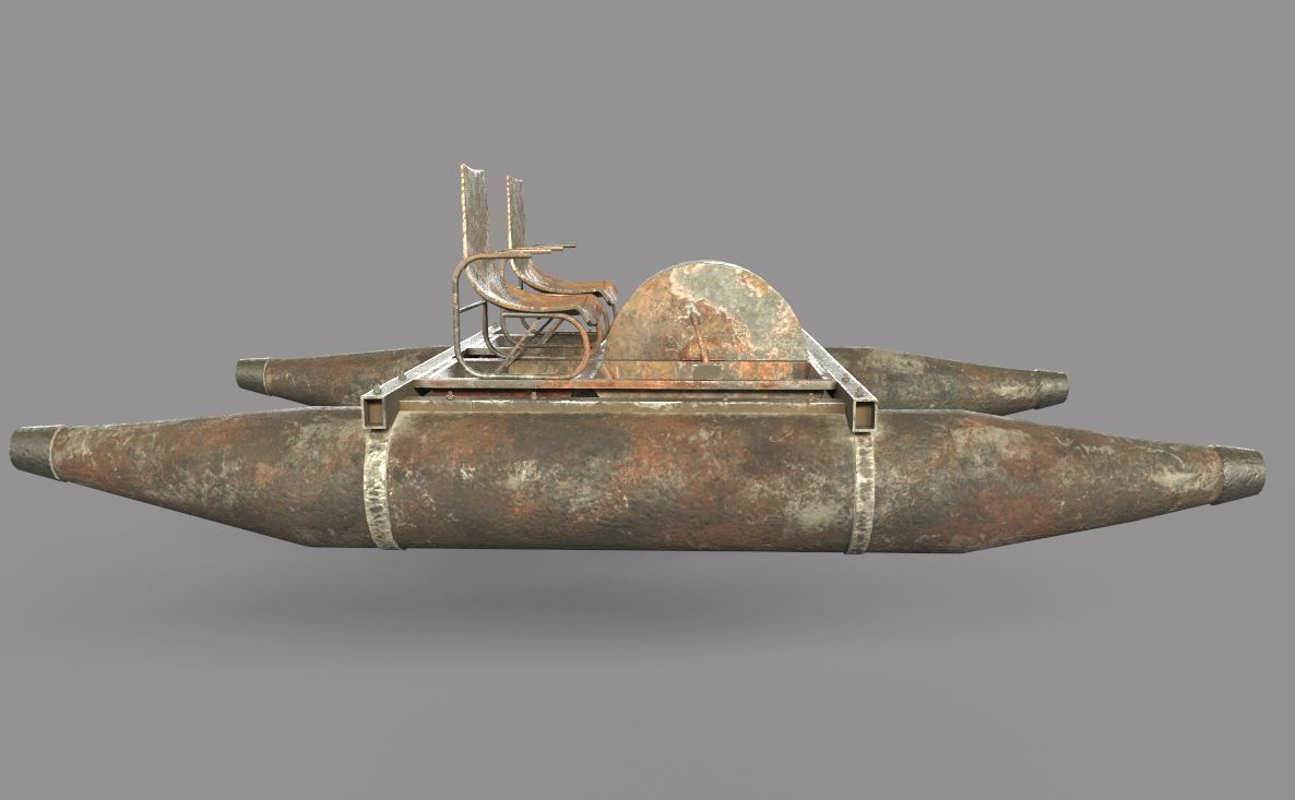 Rusty Waterbike no 2 3D model_6