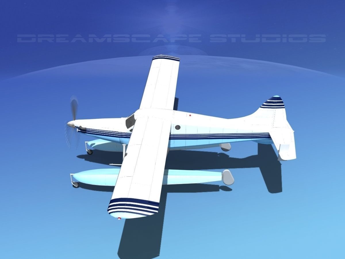 DeHavilland DHC-2 Turbo Beaver V20 3D model_9