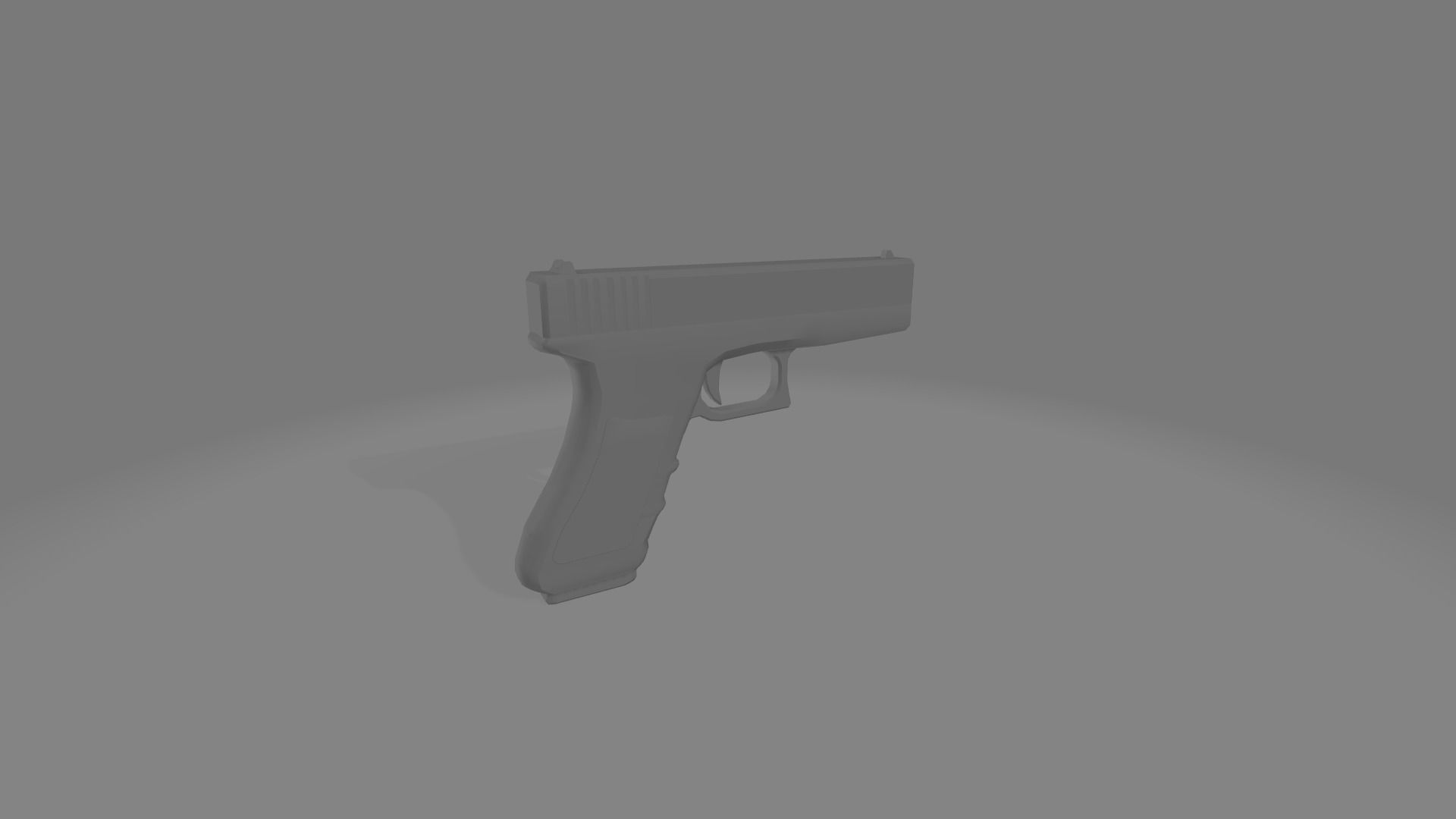 HandGun gun Free low-poly 3D model_2