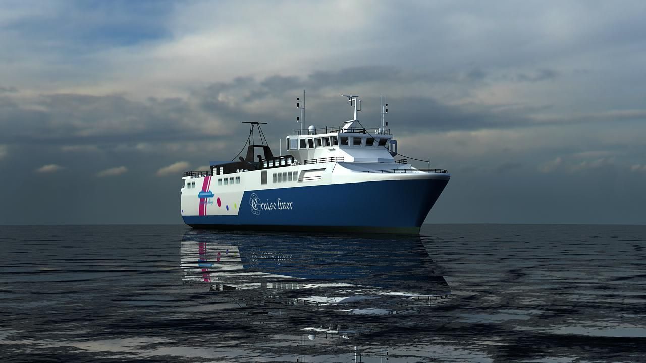 ship liner 3D model_2