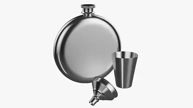 Liquor flask stainless steel 07