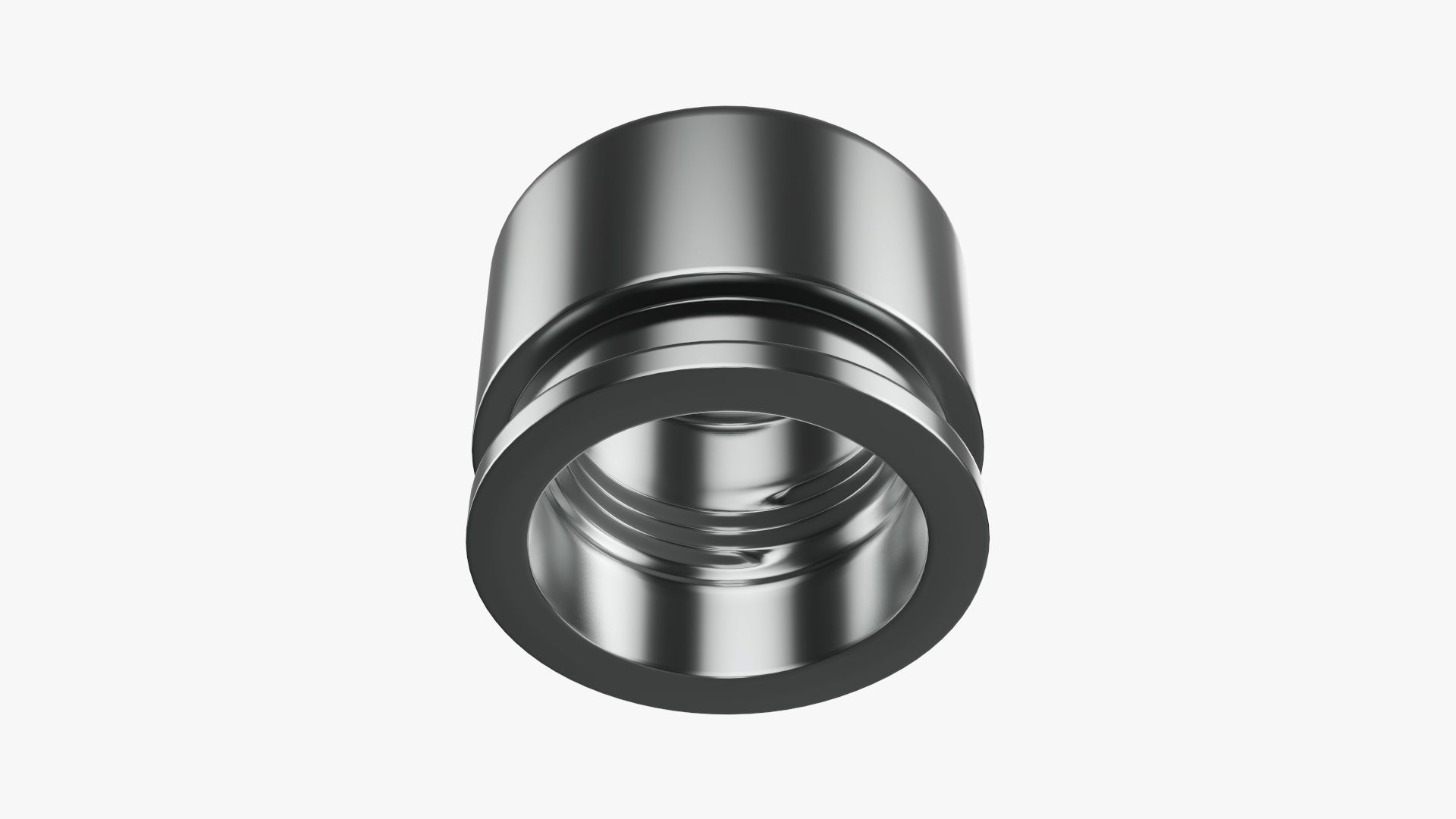 Liquor flask stainless steel 08 3D model_6