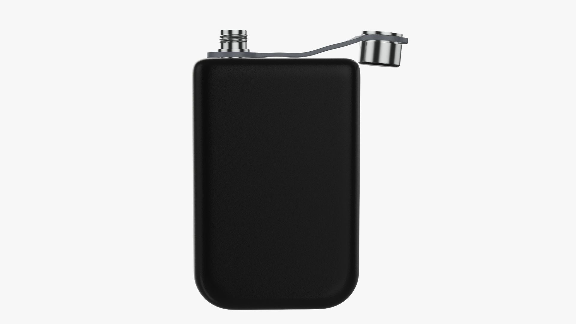 Liquor flask stainless steel 08 open 3D model_1