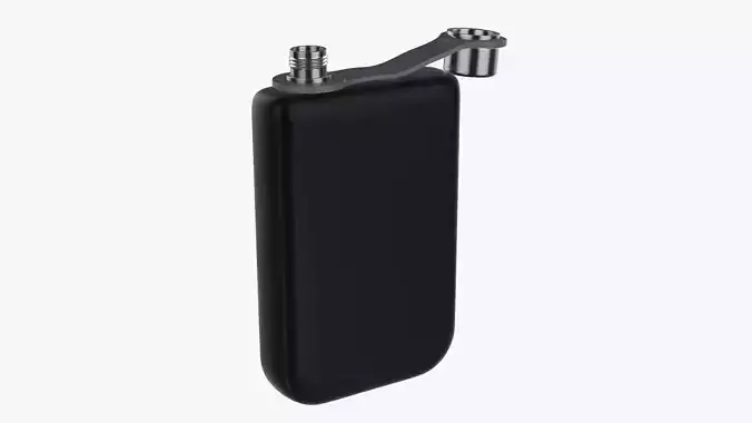 Liquor flask stainless steel 08 open