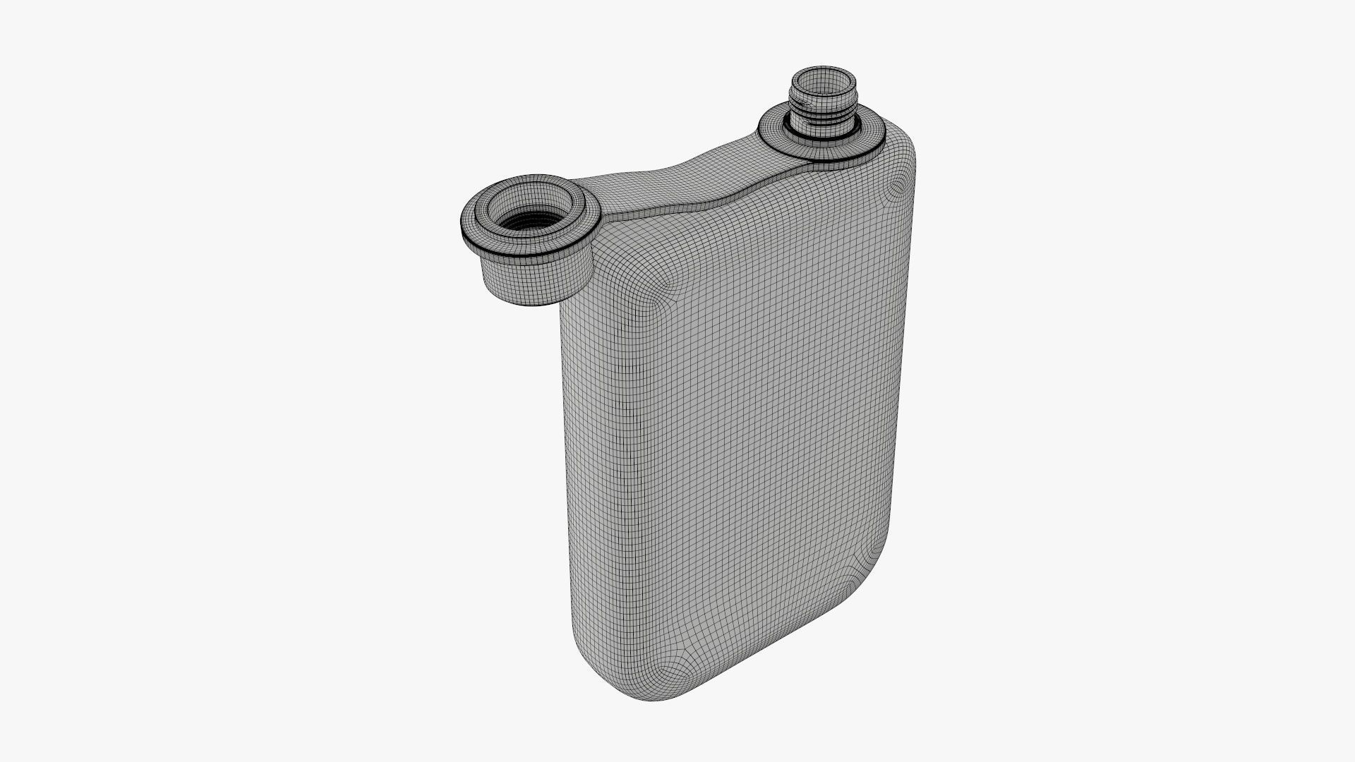 Liquor flask stainless steel 08 open 3D model_7