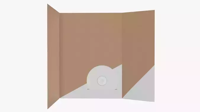 DVD disc folder presentation 3D model