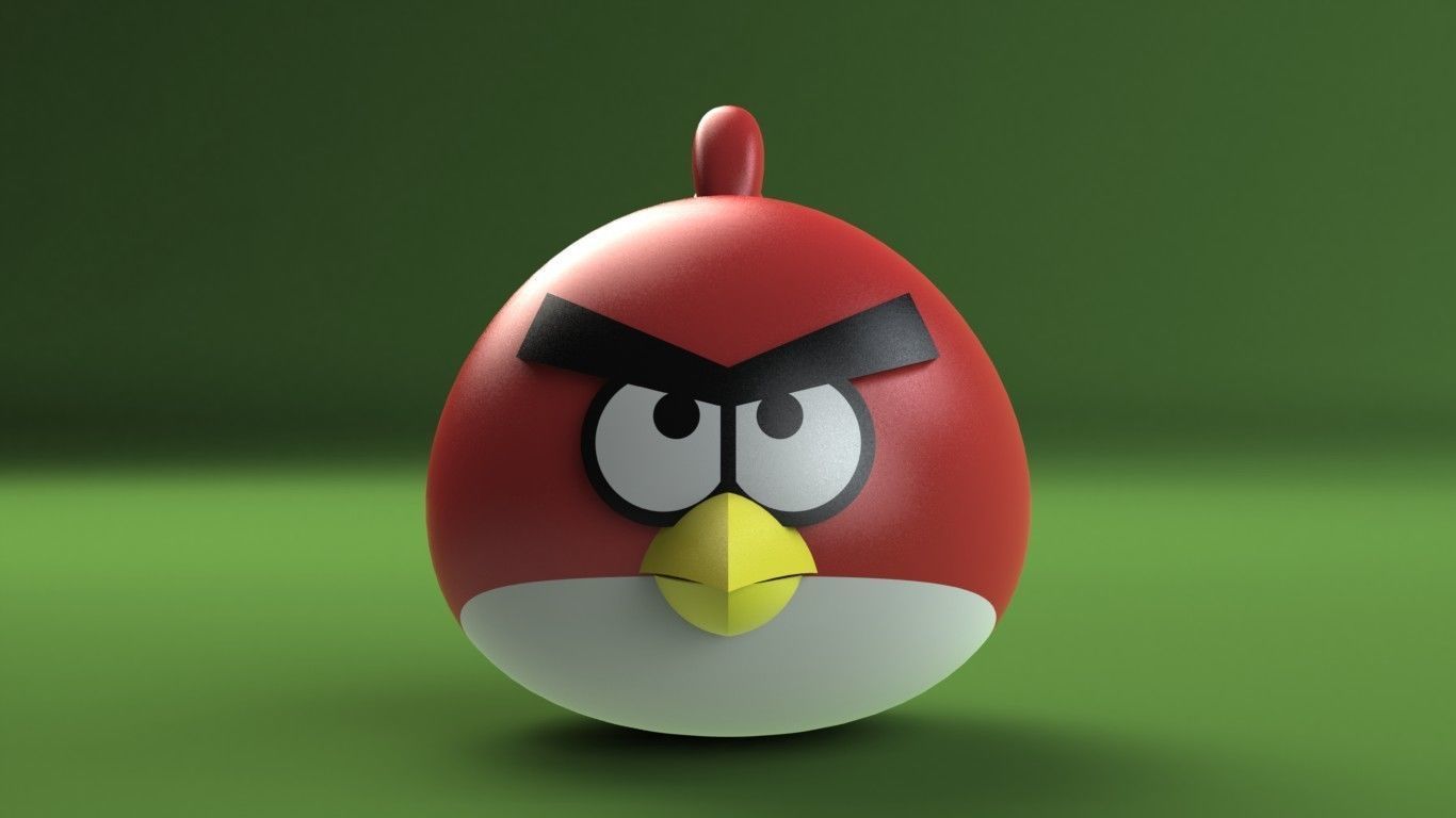 Red Angry Bird 3D print model_18