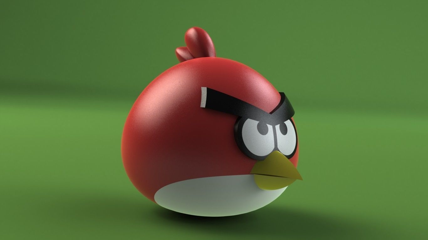 Red Angry Bird 3D print model_19