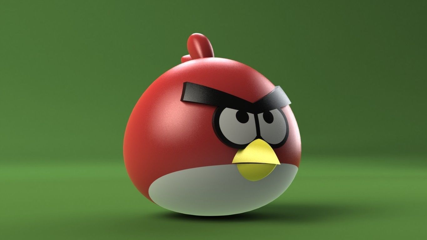 Red Angry Bird 3D print model_17
