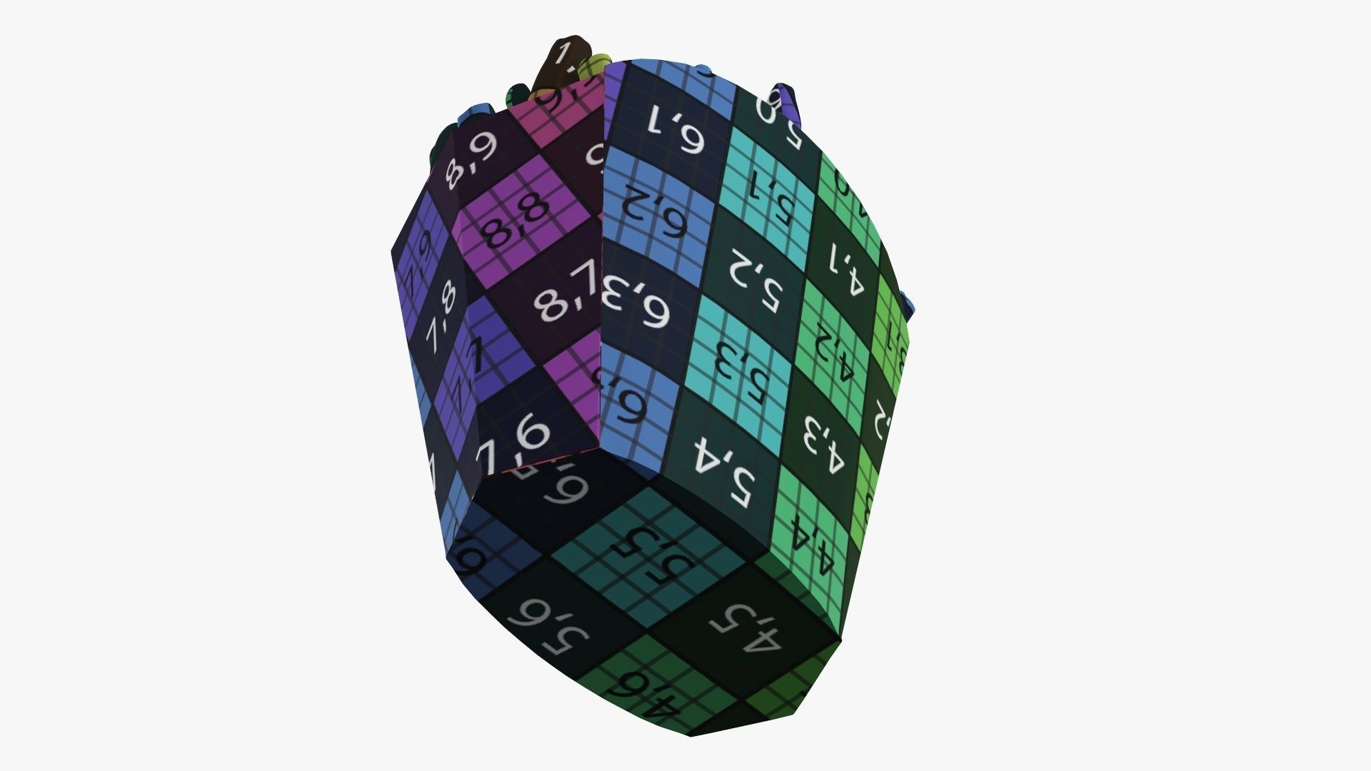 Fries french with fast food paper box 01 3D model_13