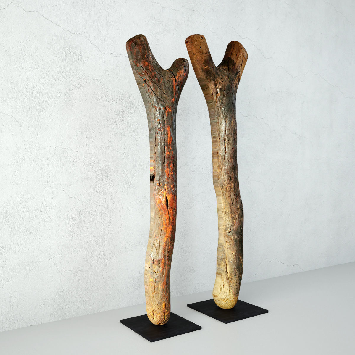 Wooden Decoration 2 3D model_3