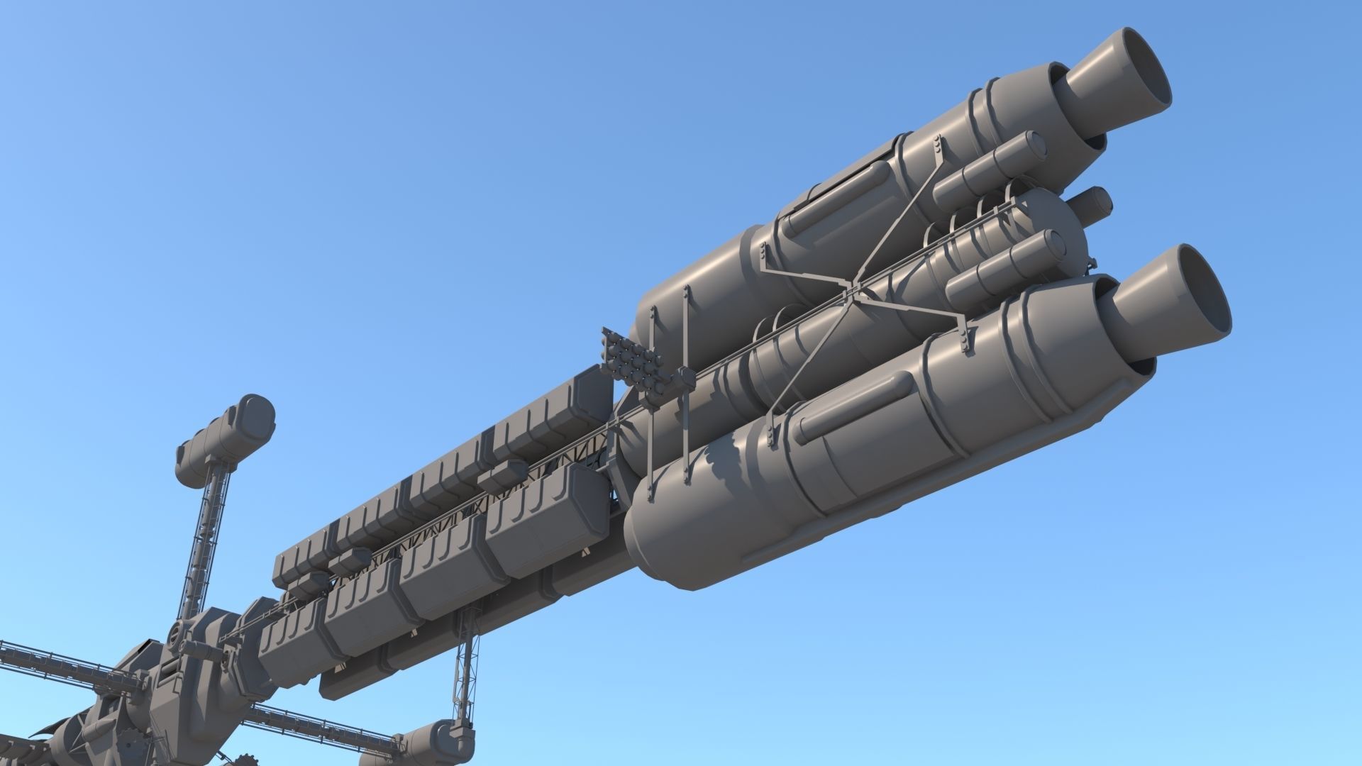 Science spaceships 3D model_19