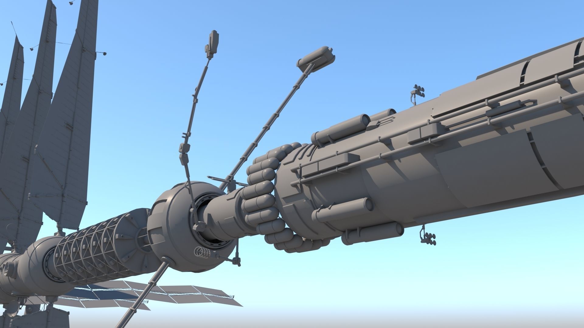 Science spaceships 3D model_16