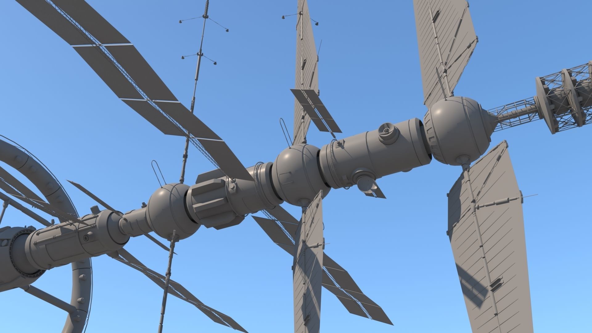 Science spaceships 3D model_15