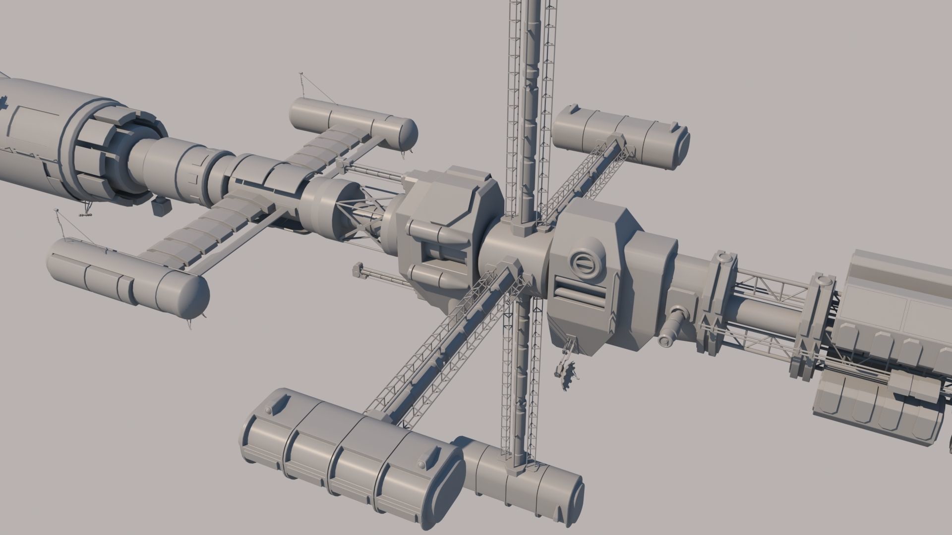 Science spaceships 3D model_9