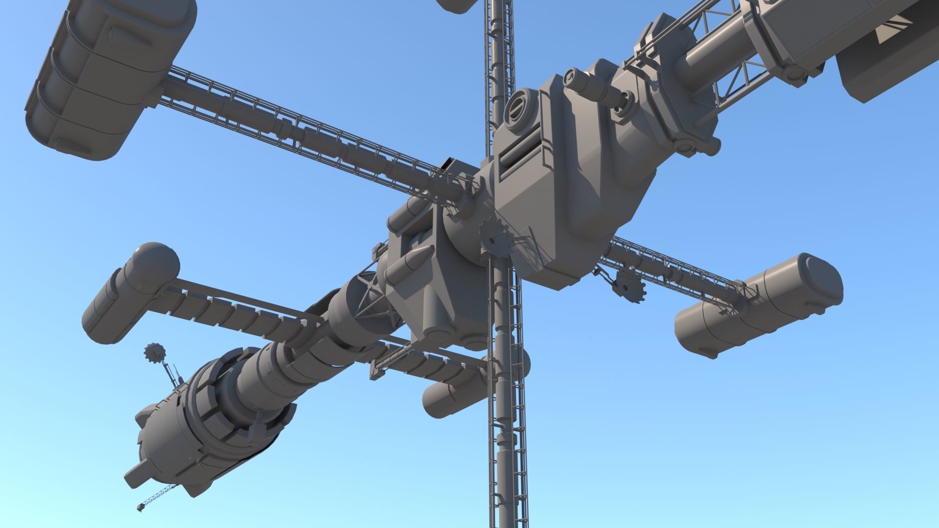 Science spaceships 3D model_18