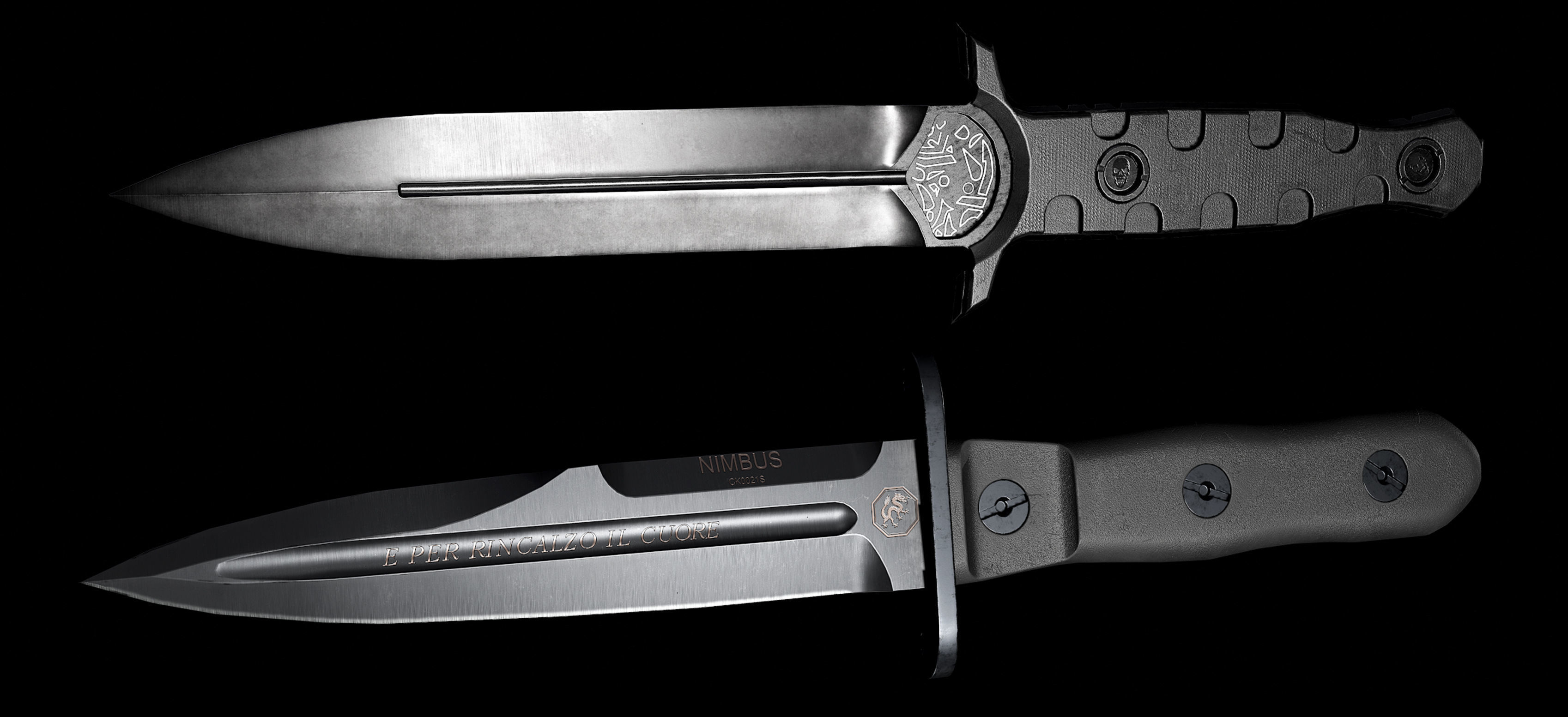 Tactical 5 knife pack Low-poly 3D model_5