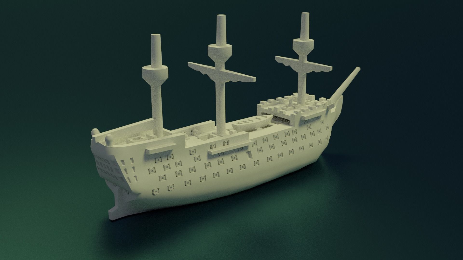 HMS Victory 3D print model_7
