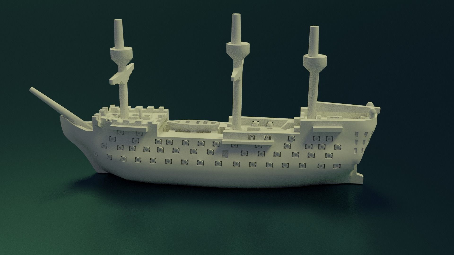 HMS Victory 3D print model_3