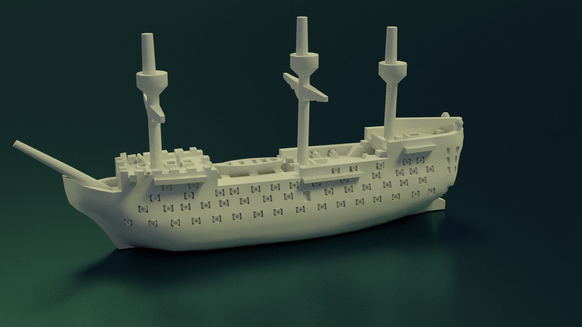 HMS Victory 3D print model_2