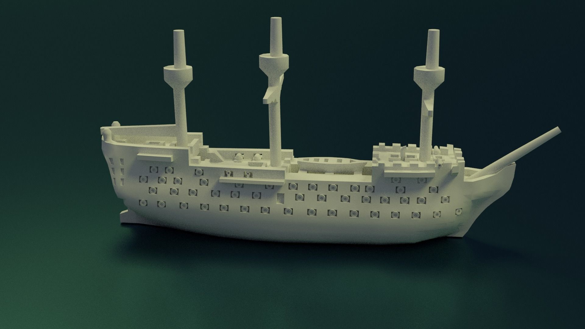 HMS Victory 3D print model_8