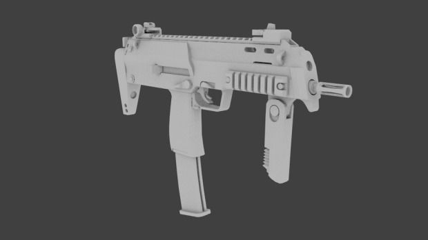 Uzi 3d Model gun Free 3D model_0