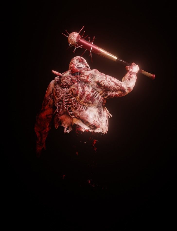 Zombie Boss Character Low-poly 3D model_3