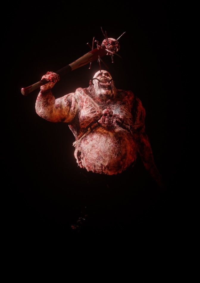 Zombie Boss Character Low-poly 3D model_5
