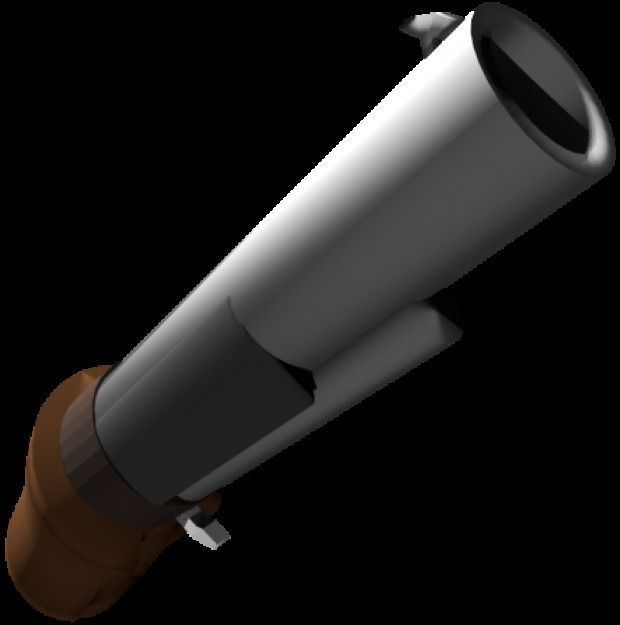 Low Poly ShotGun telescope Free 3D model