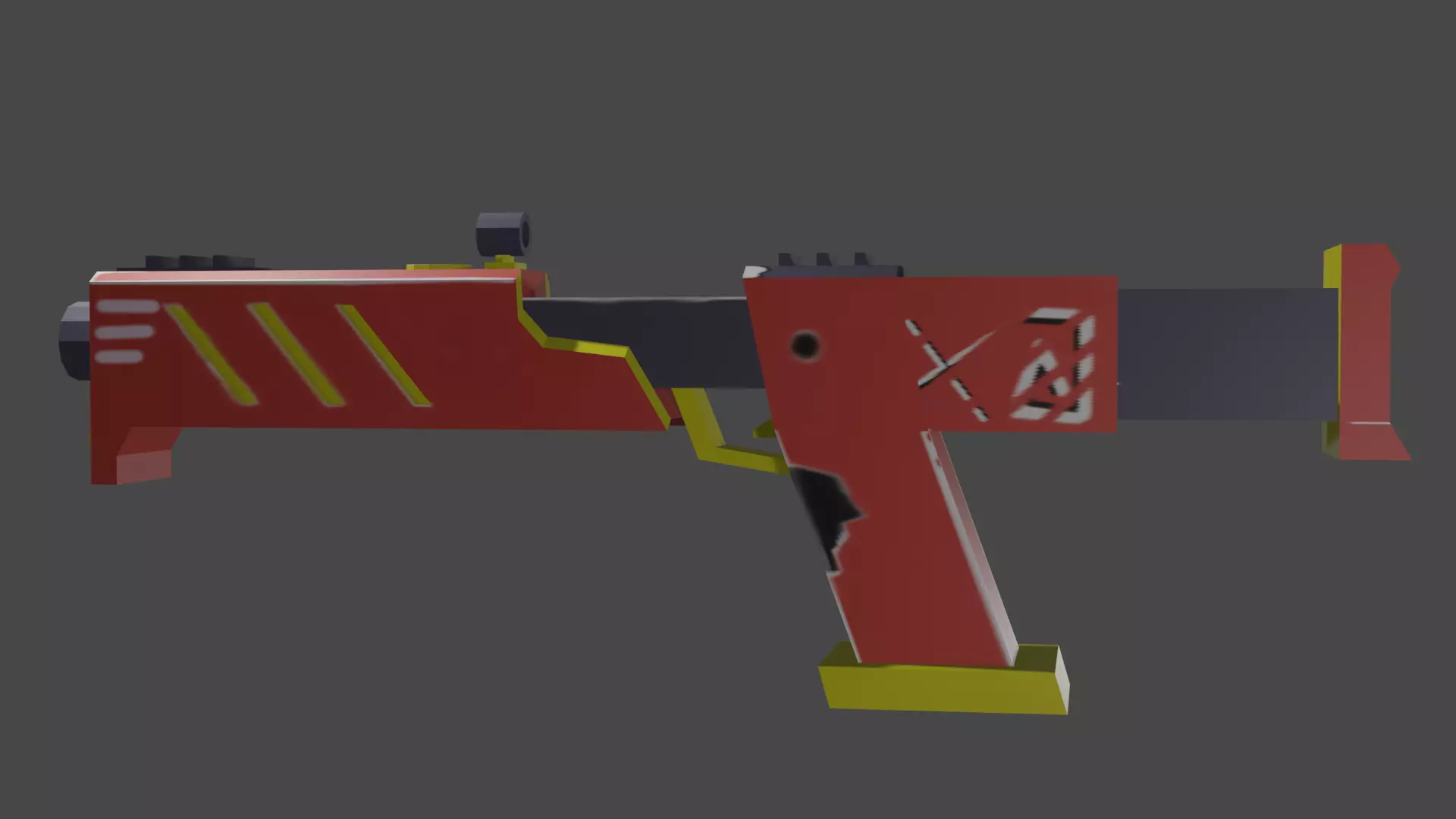 sci fi gun Low-poly 3D model