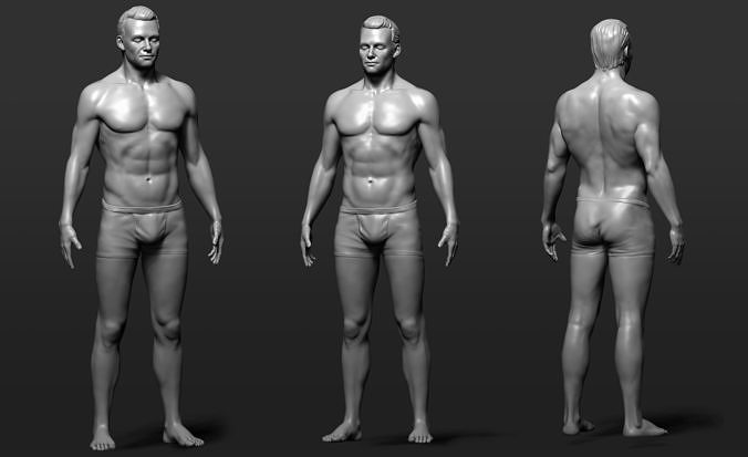 Male Body  3D model