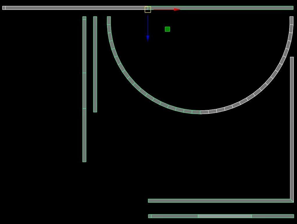 Interior old wall- modular  Low-poly 3D model_5