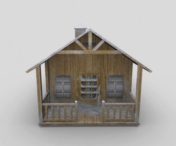 Snow Cottage Free 3D model