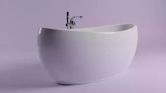Bath and shower unit - for archviz