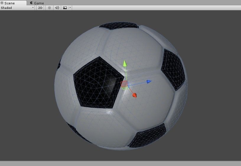 Classic Soccer Ball Low-poly 3D model_1