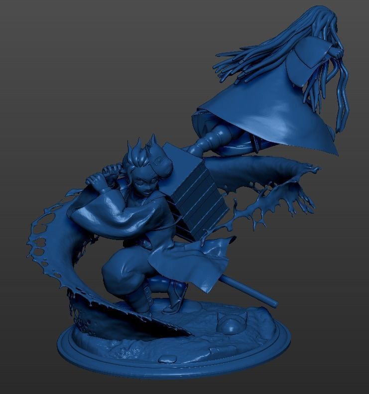 Demon Slayer - Tanjiro and Nezuko Kamado 3D print model_6