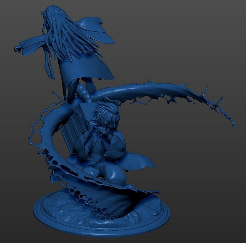 Demon Slayer - Tanjiro and Nezuko Kamado 3D print model_4