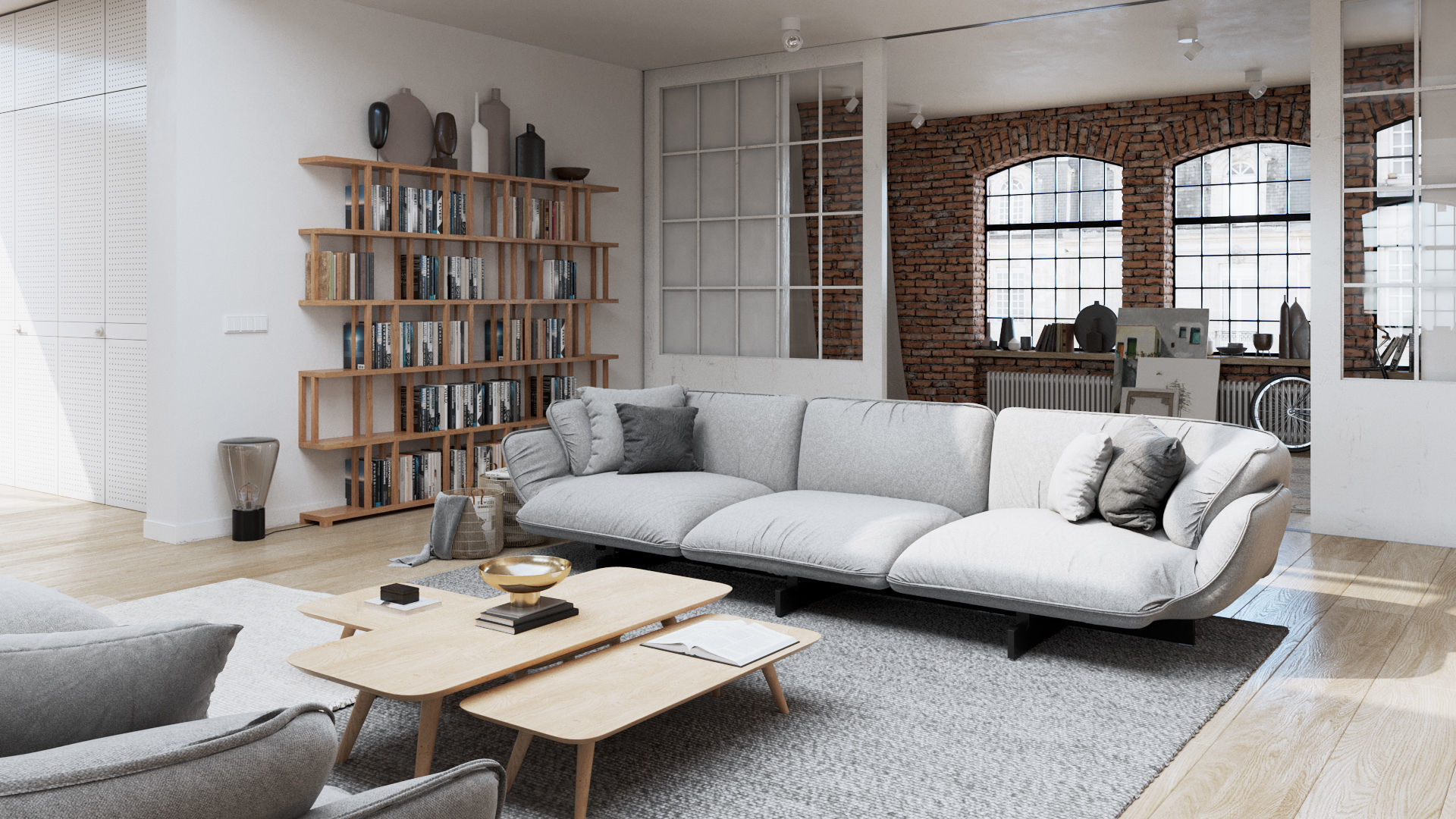 Workshop Apartment in London Cinema 4D and Corona Renderer 3D model_4