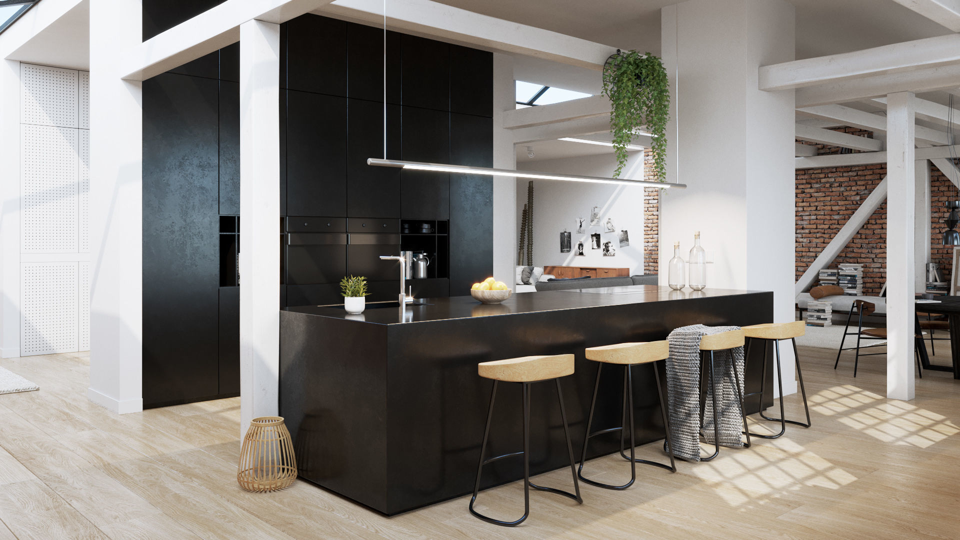 Workshop Apartment in London Cinema 4D and Corona Renderer 3D model_8
