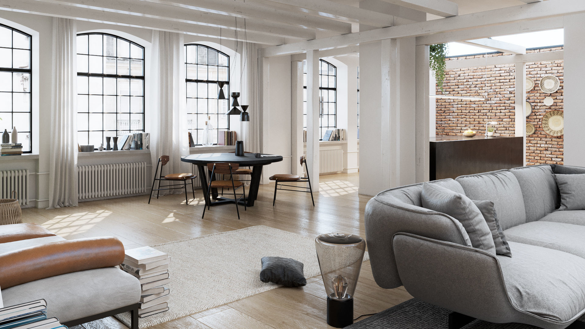 Workshop Apartment in London Cinema 4D and Corona Renderer 3D model_29